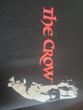 The Crow Graphic Hoodie in Black with Red Print Size 2X